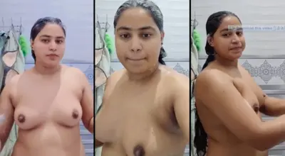Beautiful Pakistani Chubby Girl Bathing Nude HD